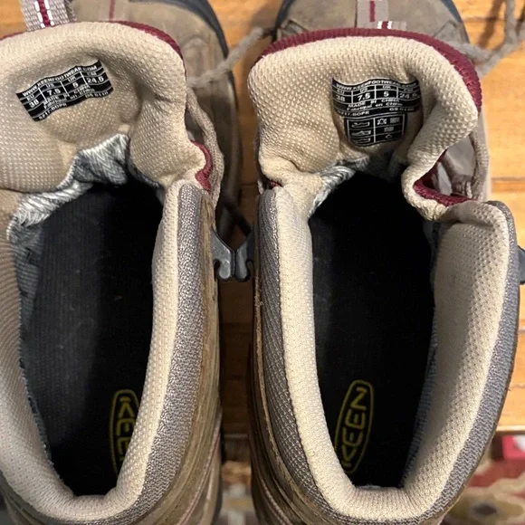 Keen Women’s Targhee II Waterproof Lace Up Brown Leather Hiking Boots Size 7.5 - Picture 5 of 9